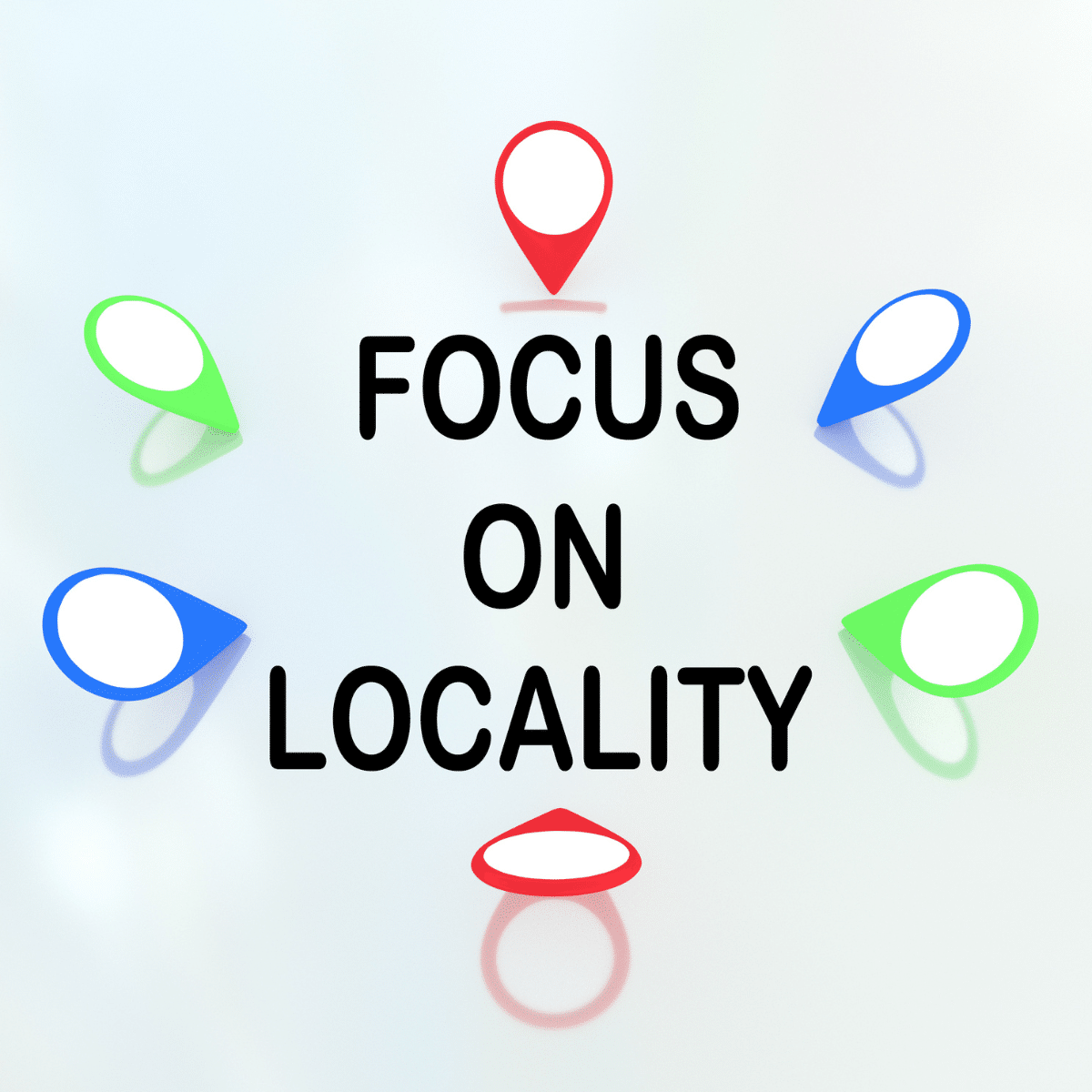 photo of local business listings with quote "focus on locality" for local citation building